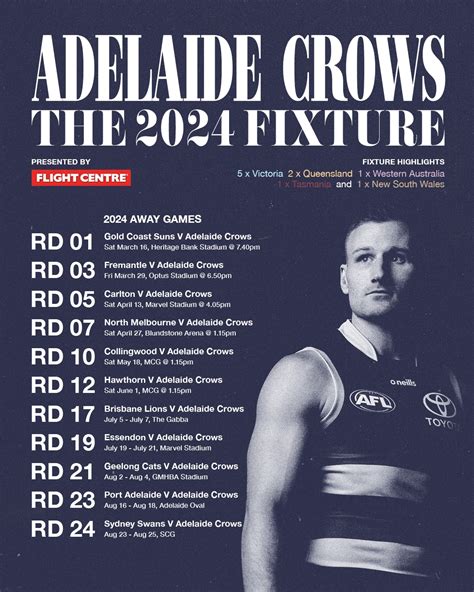 adelaide crows 2024 fixtures